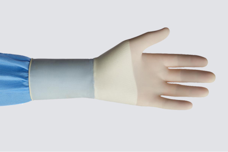 Latex surgical gloves